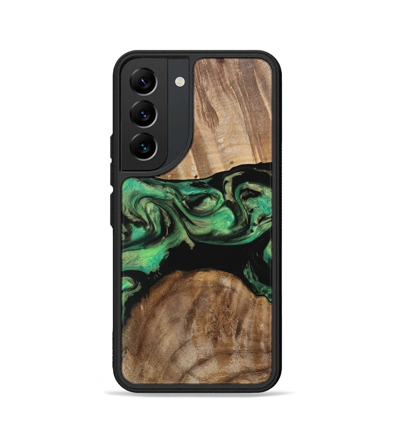 Galaxy S22 Wood Phone Case - Liddie (Green, 743161)