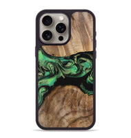 iPhone 15 Pro Max Wood Phone Case - Liddie (Green, 743161)