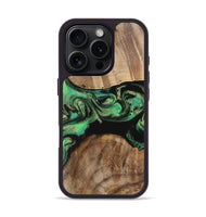 iPhone 16 Pro Wood Phone Case - Liddie (Green, 743161)