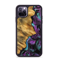 iPhone 11 Pro Max Wood Phone Case - Hudai (Purple, 743210)