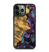 iPhone 13 Pro Max Wood Phone Case - Hudai (Purple, 743210)