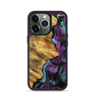 iPhone 13 Pro Wood Phone Case - Hudai (Purple, 743210)