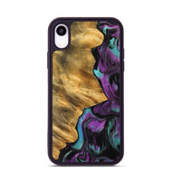 iPhone Xr Wood Phone Case - Hudai (Purple, 743210)