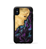 iPhone Xs Wood Phone Case - Wendy (Purple, 743234)