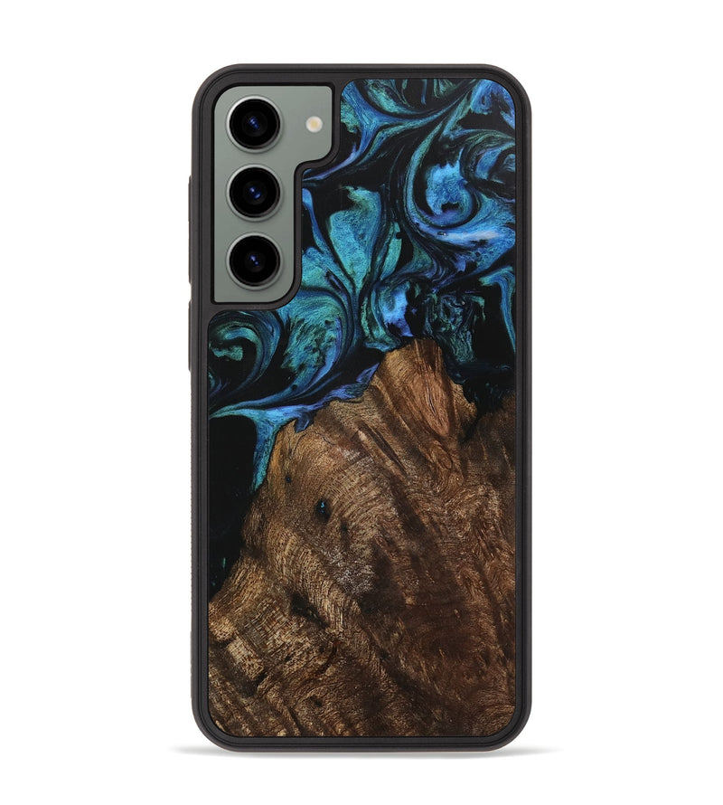 Galaxy S23 Plus Wood Phone Case - Jazmine (Blue, 743241)