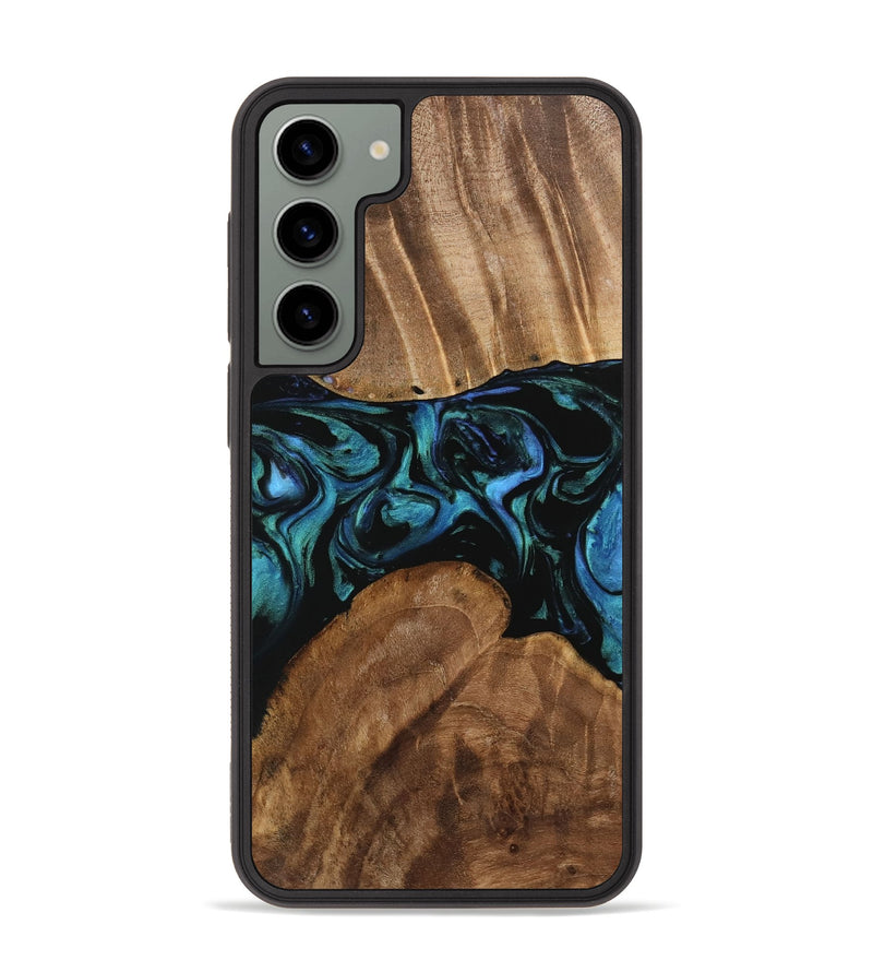 Galaxy S23 Plus Wood Phone Case - Messi (Blue, 743258)