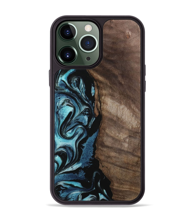 iPhone 13 Pro Max Wood Phone Case - Needham (Blue, 743268)