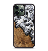 iPhone 13 Pro Max Wood Phone Case - Deneen (Black & White, 743293)