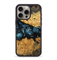 iPhone 15 Pro Max Wood Phone Case - Jerimy (Blue, 743294)