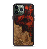 iPhone 13 Pro Max Wood Phone Case - Belita (Red, 743298)