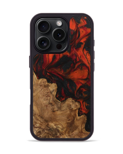 iPhone 16 Pro Wood Phone Case - Belita (Red, 743298)