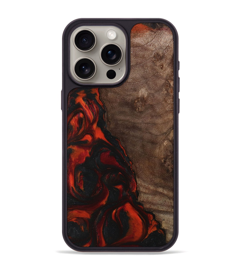 iPhone 15 Pro Max Wood Phone Case - Steward (Red, 743300)