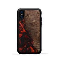 iPhone Xs Wood Phone Case - Steward (Red, 743300)