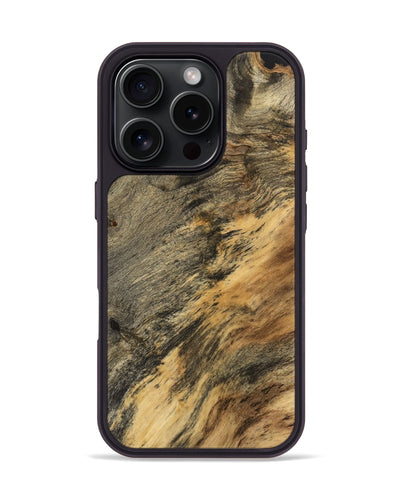 iPhone 16 Pro Wood Phone Case - Miguela (Wood Burl, 743306)