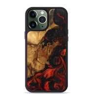 iPhone 13 Pro Max Wood Phone Case - Debi (Red, 743308)