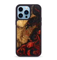 iPhone 14 Pro Max Wood Phone Case - Debi (Red, 743308)