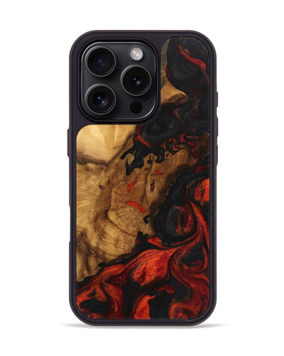 iPhone 16 Pro Wood Phone Case - Debi (Red, 743308)