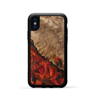 iPhone Xs Wood Phone Case - Waylon (Red, 743324)