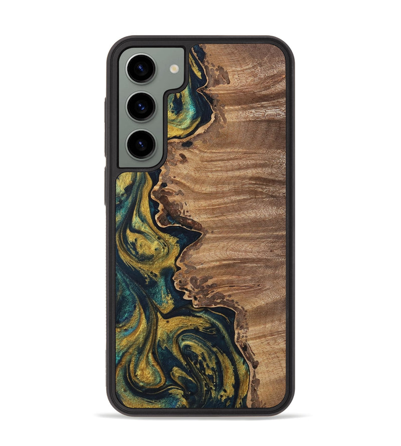 Galaxy S23 Plus Wood Phone Case - Wendy (Teal & Gold, 743331)