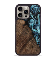 iPhone 15 Pro Max Wood Phone Case - Camella (Blue, 743361)