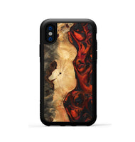 iPhone Xs Wood Phone Case - Jermain (Red, 743368)