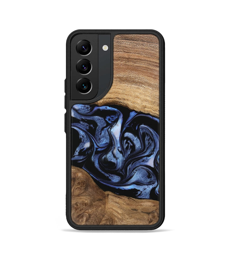 Galaxy S22 Wood Phone Case - Hildred (Blue, 743387)