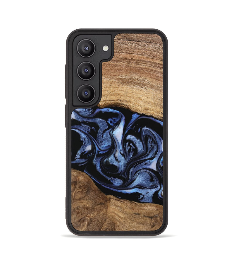 Galaxy S23 Wood Phone Case - Hildred (Blue, 743387)