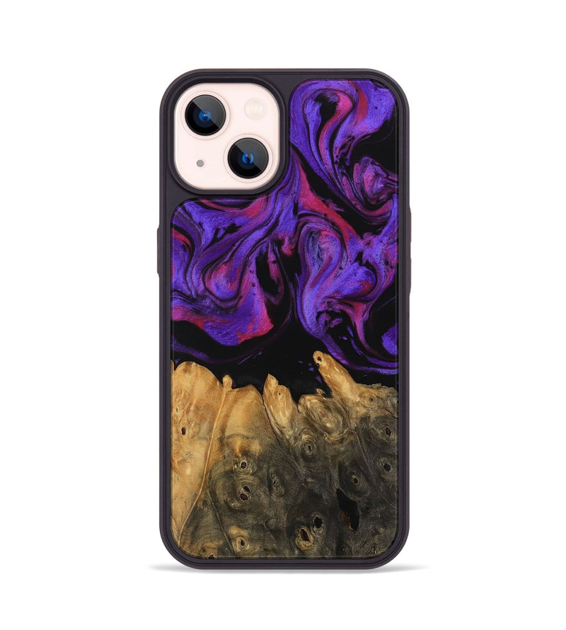 iPhone 14 Wood Phone Case - Herb (Purple, 743401)