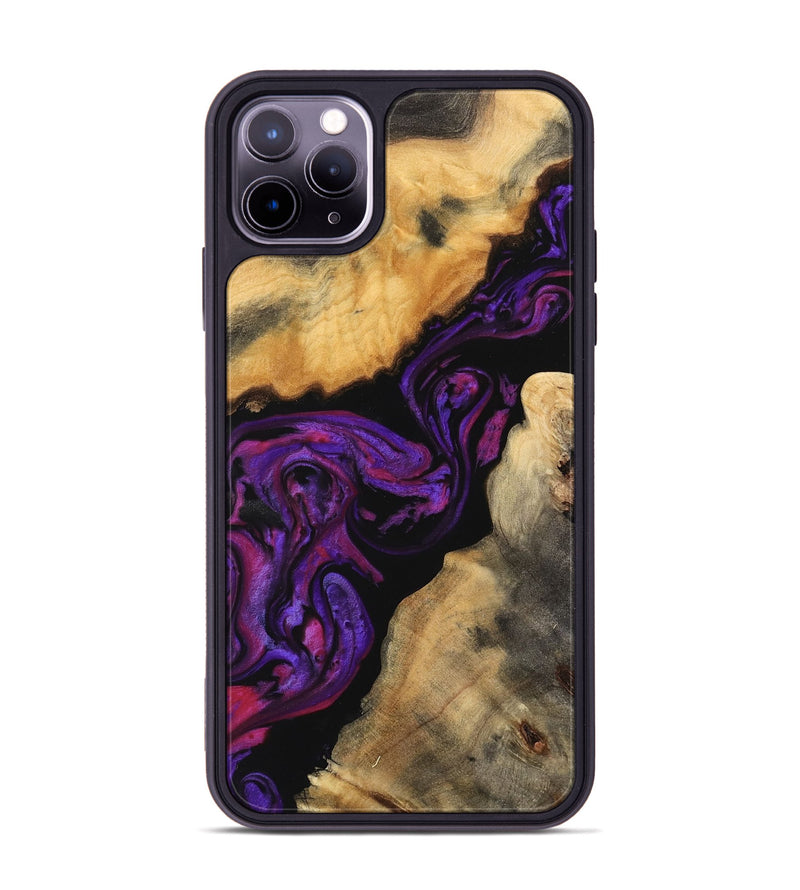 iPhone 11 Pro Max Wood Phone Case - Vito (Purple, 743457)