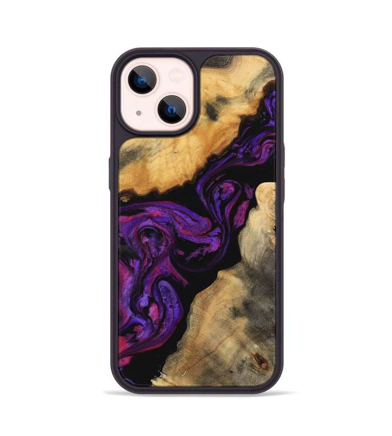 iPhone 14 Wood Phone Case - Vito (Purple, 743457)