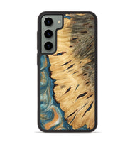 Galaxy S23 Plus Wood Phone Case - Vonetta (Teal & Gold, 743461)