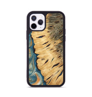 iPhone 11 Pro Wood Phone Case - Vonetta (Teal & Gold, 743461)