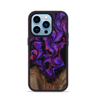 iPhone 14 Pro Wood Phone Case - Kaylyn (Purple, 743462)