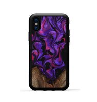 iPhone Xs Wood Phone Case - Kaylyn (Purple, 743462)