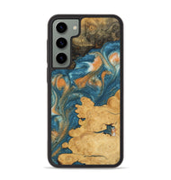 Galaxy S23 Plus Wood Phone Case - Joao (Teal & Gold, 743464)