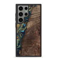 Galaxy S23 Ultra Wood Phone Case - Sonia (Teal & Gold, 743466)