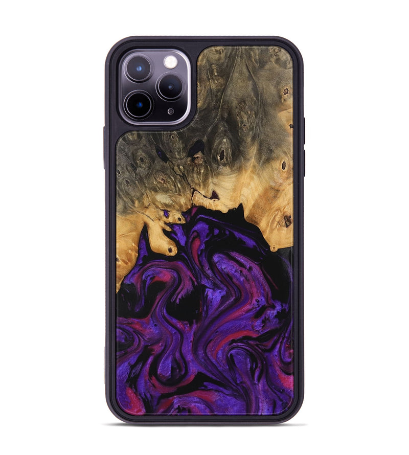 iPhone 11 Pro Max Wood Phone Case - Shalne (Purple, 743483)