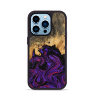 iPhone 14 Pro Wood Phone Case - Shalne (Purple, 743483)