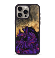 iPhone 15 Pro Max Wood Phone Case - Shalne (Purple, 743483)