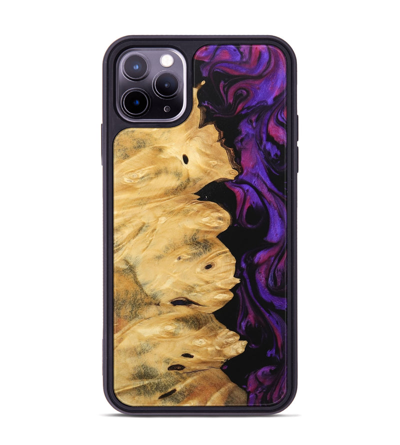 iPhone 11 Pro Max Wood Phone Case - Brayan (Purple, 743484)