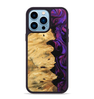 iPhone 14 Pro Max Wood Phone Case - Brayan (Purple, 743484)