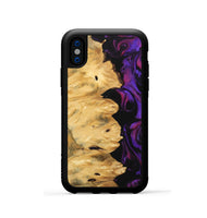 iPhone Xs Wood Phone Case - Brayan (Purple, 743484)