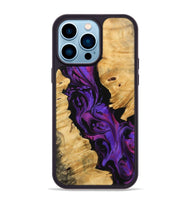 iPhone 14 Pro Max Wood Phone Case - Lauri (Purple, 743501)