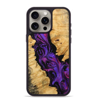 iPhone 15 Pro Max Wood Phone Case - Lauri (Purple, 743501)