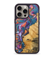 iPhone 16 Pro Max Wood Phone Case - Misael (Blue, 743517)