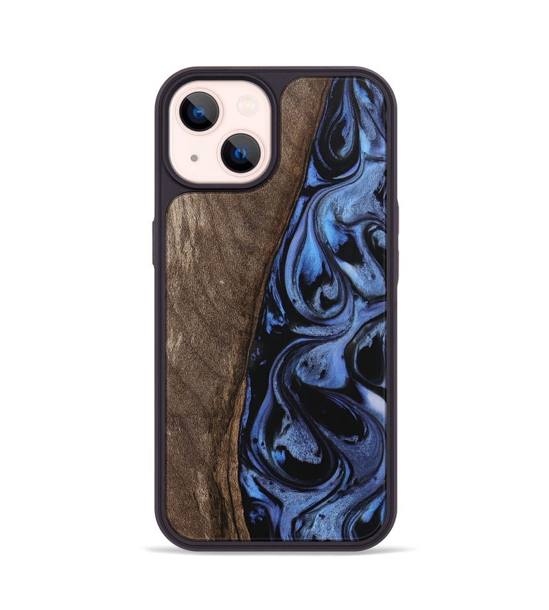 iPhone 14 Wood Phone Case - Donnie (Blue, 743531)