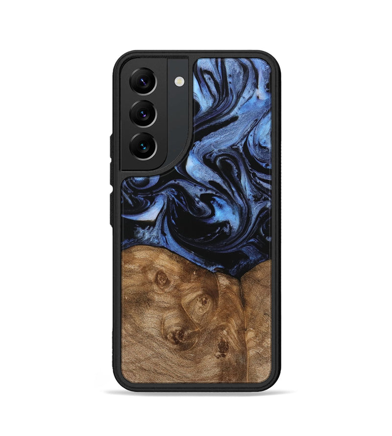 Galaxy S22 Wood Phone Case - Abdiel (Blue, 743536)