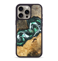 iPhone 16 Pro Max Wood Phone Case - Jamya (Green, 743579)