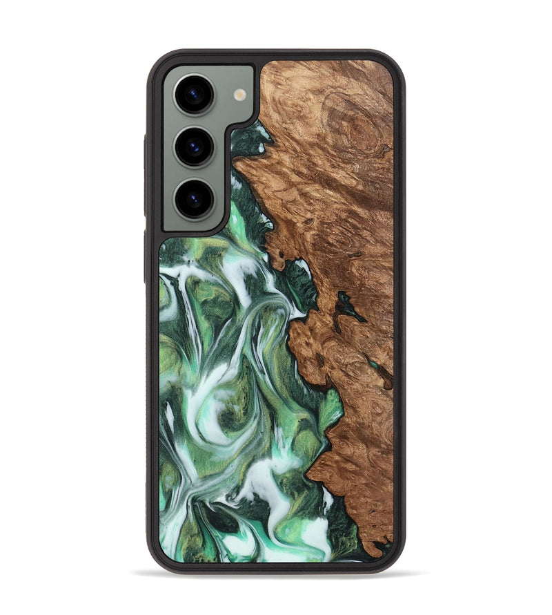 Galaxy S23 Plus Wood Phone Case - Dorise (Green, 743596)