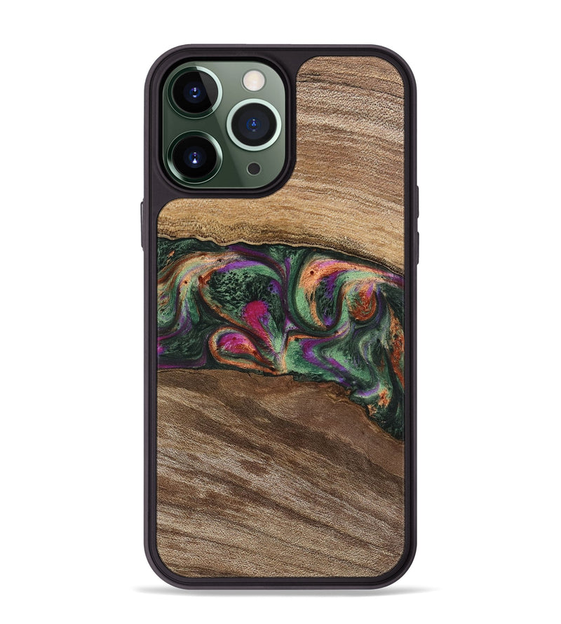 iPhone 13 Pro Max Wood Phone Case - Linsey (Green, 743598)